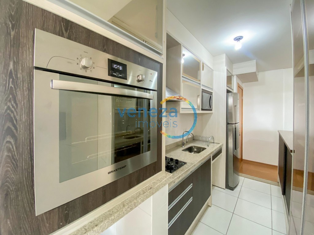 Apartamento à venda no bairro Gleba Palhano de Londrina com 81.1m<sup>2</sup> útil, 3 quartos, 2 vagas de garagem