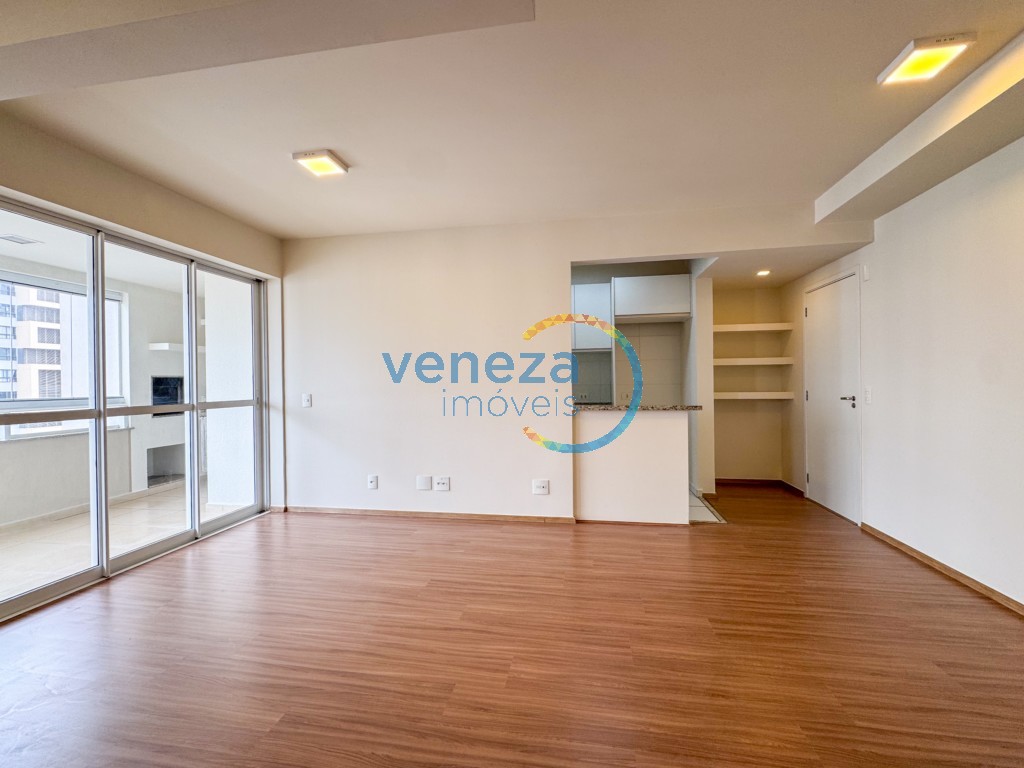 Apartamento para locação no bairro Gleba Palhano de Londrina com 78.21m<sup>2</sup> útil, 2 quartos, 2 vagas de garagem