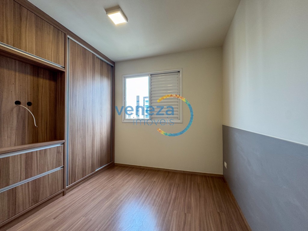 Apartamento para locação no bairro Gleba Palhano de Londrina com 78.21m<sup>2</sup> útil, 2 quartos, 2 vagas de garagem
