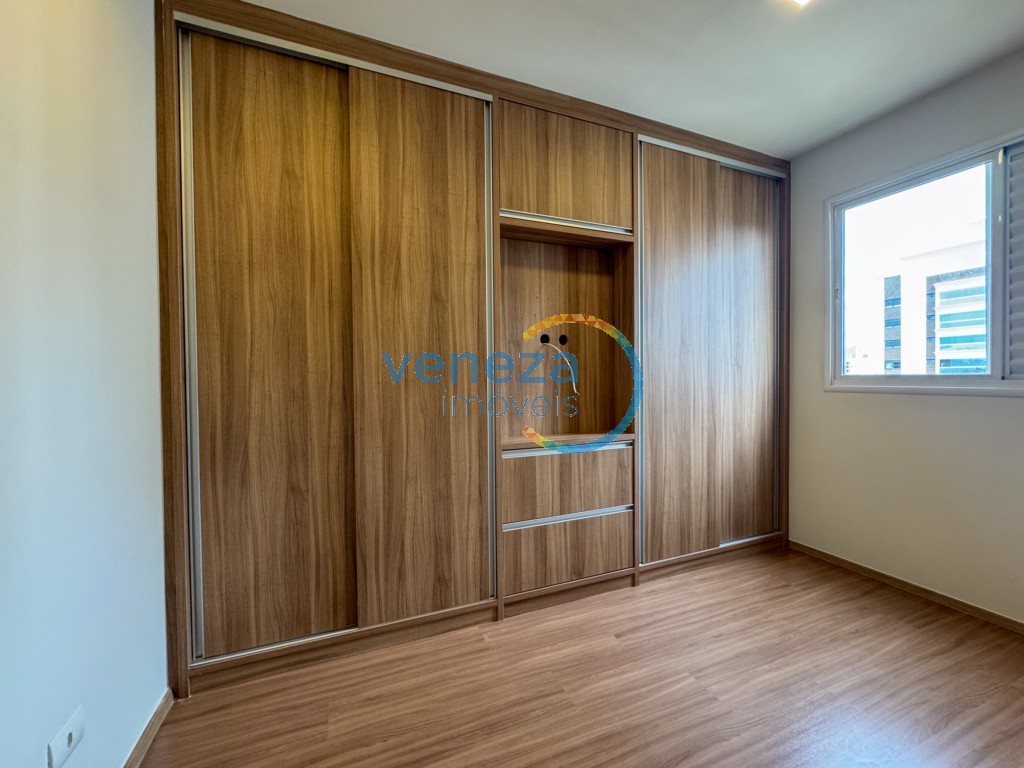 Apartamento para locação no bairro Gleba Palhano de Londrina com 78.21m<sup>2</sup> útil, 2 quartos, 2 vagas de garagem