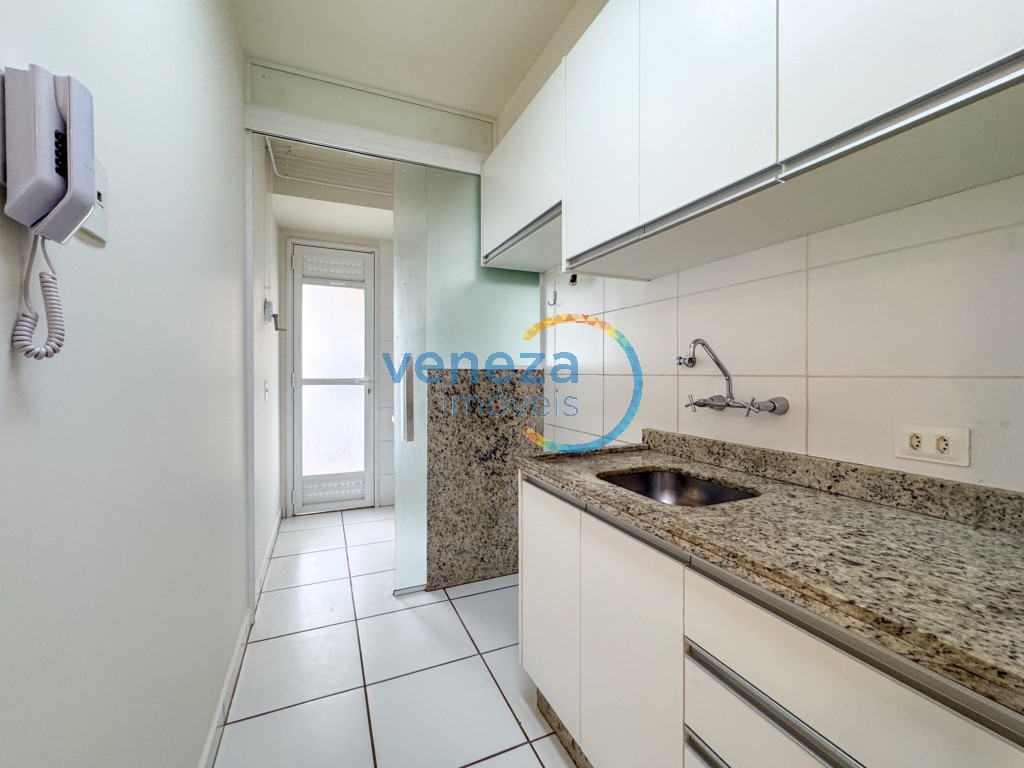 Apartamento para locação no bairro Gleba Palhano de Londrina com 78.21m<sup>2</sup> útil, 2 quartos, 2 vagas de garagem