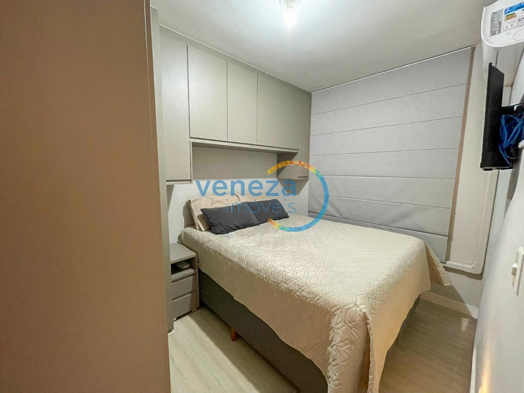 Apartamento à venda no bairro Cidade Industrial II de Londrina com 43.71m<sup>2</sup> útil, 2 quartos, 1 vaga de garagem