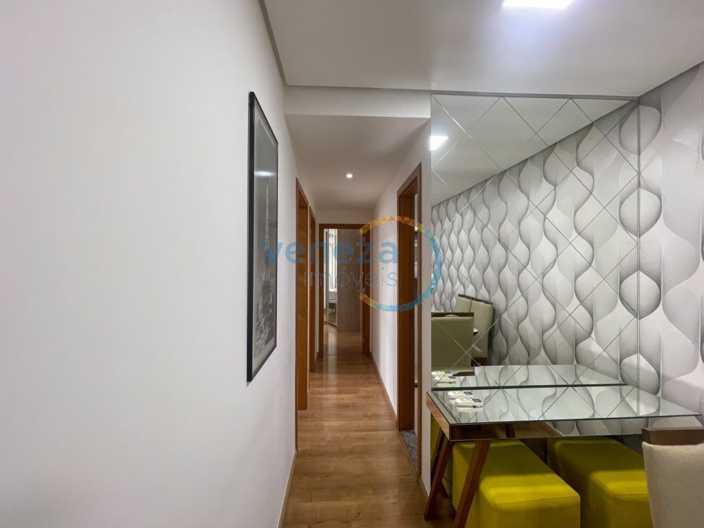 Apartamento à venda no bairro Gleba Palhano de Londrina com 69m<sup>2</sup> útil, 3 quartos, 1 vaga de garagem