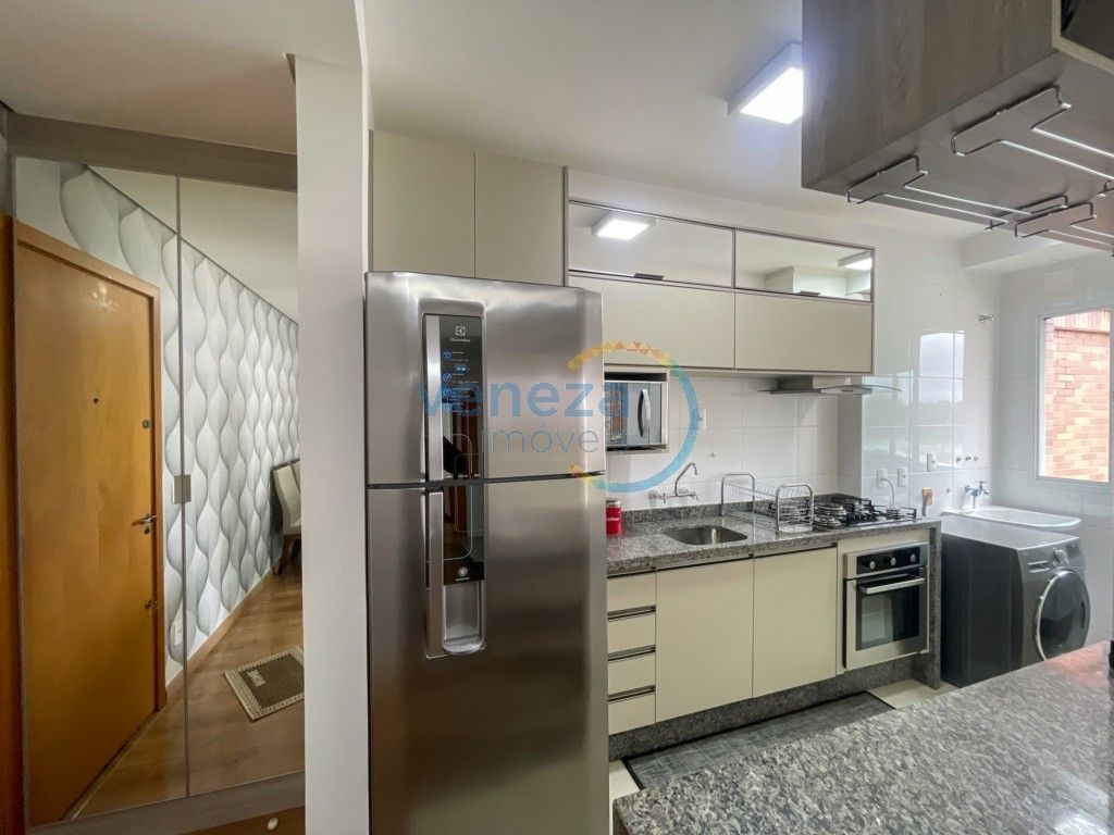 Apartamento à venda no bairro Gleba Palhano de Londrina com 69m<sup>2</sup> útil, 3 quartos, 1 vaga de garagem