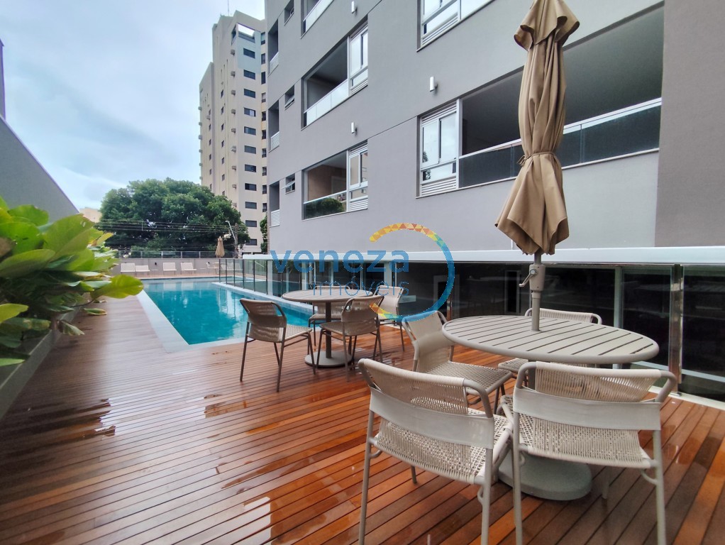 Apartamento para locação no bairro Higienopolis de Londrina com 78m<sup>2</sup> útil, 1 quarto, 2 vagas de garagem