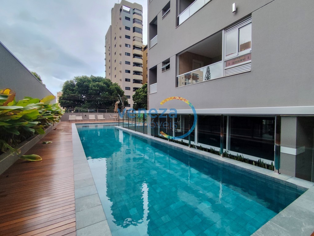 Apartamento para locação no bairro Higienopolis de Londrina com 78m<sup>2</sup> útil, 1 quarto, 2 vagas de garagem