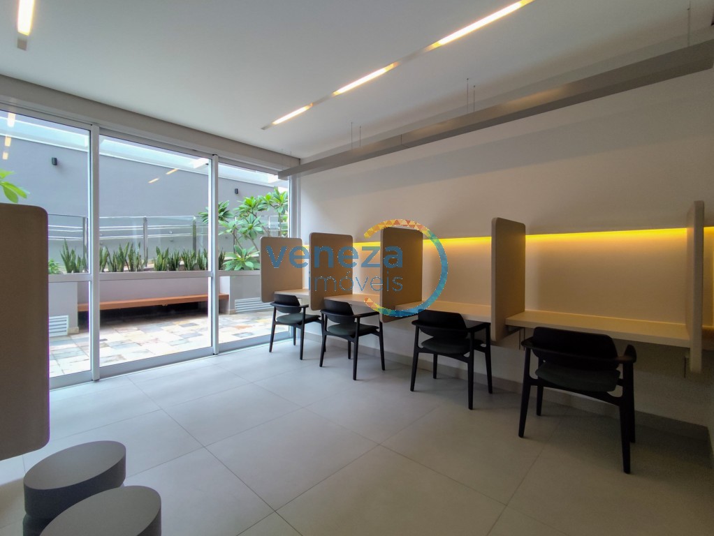 Apartamento para locação no bairro Higienopolis de Londrina com 78m<sup>2</sup> útil, 1 quarto, 2 vagas de garagem