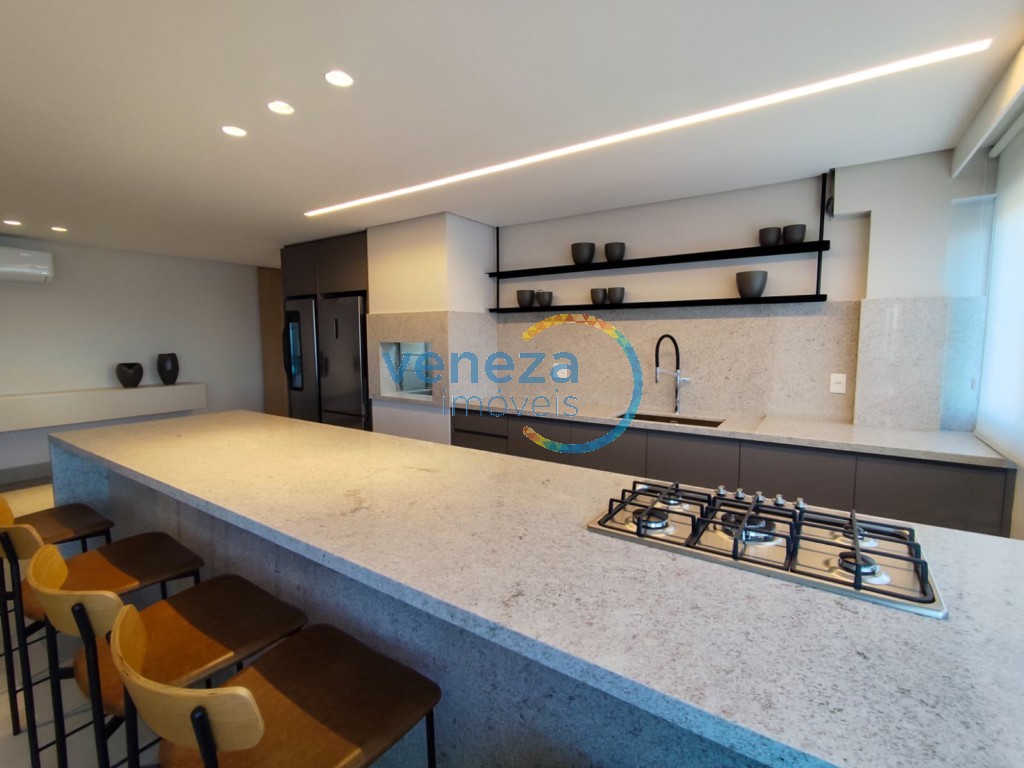 Apartamento para locação no bairro Higienopolis de Londrina com 78m<sup>2</sup> útil, 1 quarto, 2 vagas de garagem