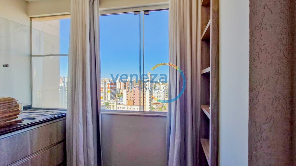 Apartamento à venda no bairro Centro de Londrina com 48.95m<sup>2</sup> útil, 1 quarto, 1 vaga de garagem