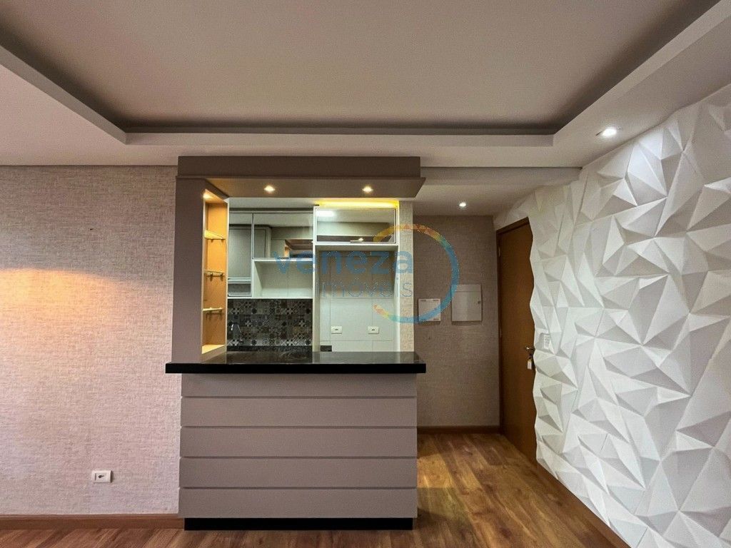 Apartamento à venda no bairro Gleba Palhano de Londrina com 68m<sup>2</sup> útil, 3 quartos, 1 vaga de garagem