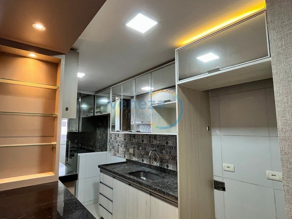 Apartamento à venda no bairro Gleba Palhano de Londrina com 68m<sup>2</sup> útil, 3 quartos, 1 vaga de garagem