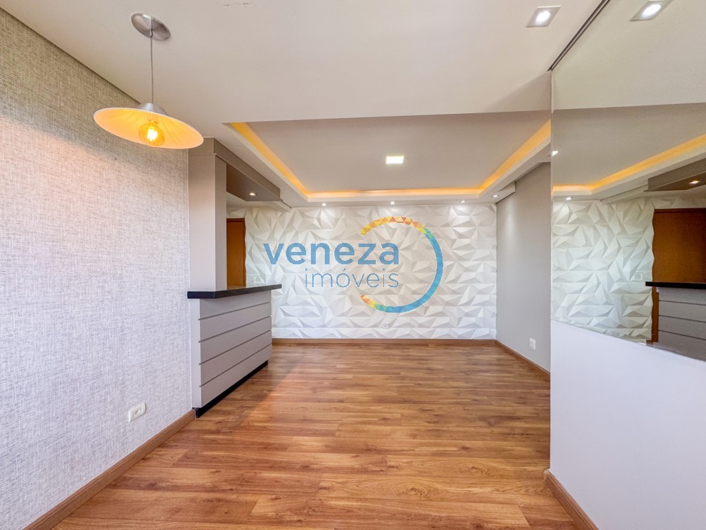 Apartamento à venda no bairro Gleba Palhano de Londrina com 68m<sup>2</sup> útil, 3 quartos, 1 vaga de garagem