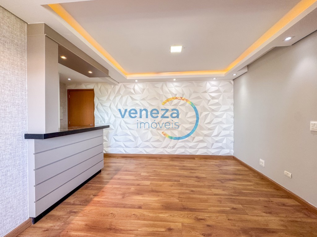 Apartamento à venda no bairro Gleba Palhano de Londrina com 68m<sup>2</sup> útil, 3 quartos, 1 vaga de garagem