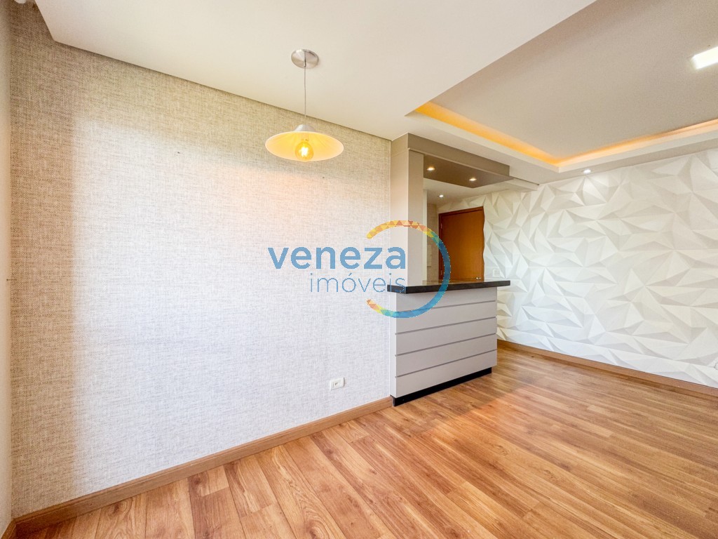 Apartamento à venda no bairro Gleba Palhano de Londrina com 68m<sup>2</sup> útil, 3 quartos, 1 vaga de garagem