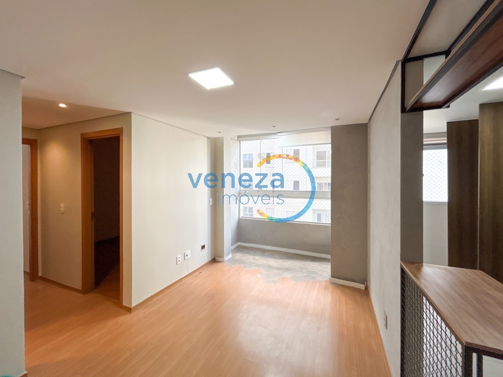 Apartamento para locação no bairro Gleba Palhano de Londrina com 46m<sup>2</sup> útil, 2 quartos, 1 vaga de garagem