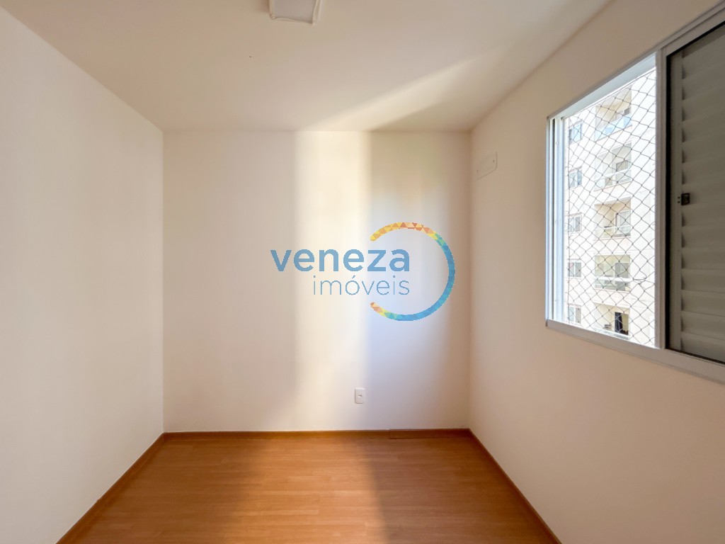 Apartamento para locação no bairro Gleba Palhano de Londrina com 46m<sup>2</sup> útil, 2 quartos, 1 vaga de garagem