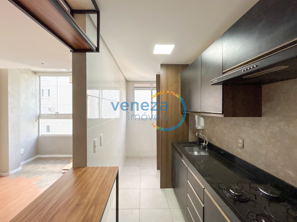 Apartamento para locação no bairro Gleba Palhano de Londrina com 46m<sup>2</sup> útil, 2 quartos, 1 vaga de garagem