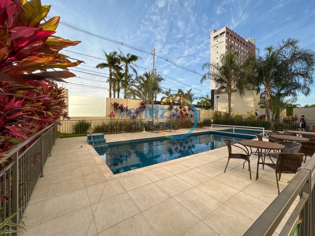 Apartamento para locação no bairro Gleba Palhano de Londrina com 46m<sup>2</sup> útil, 2 quartos, 1 vaga de garagem