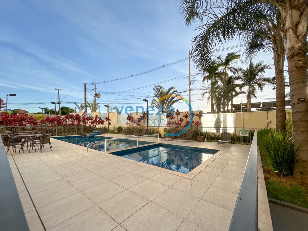 Apartamento para locação no bairro Gleba Palhano de Londrina com 46m<sup>2</sup> útil, 2 quartos, 1 vaga de garagem