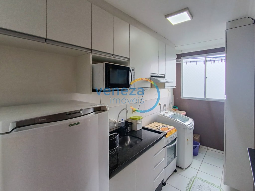 Apartamento à venda no bairro Gleba Palhano de Londrina com 49m<sup>2</sup> útil, 2 quartos, 1 vaga de garagem
