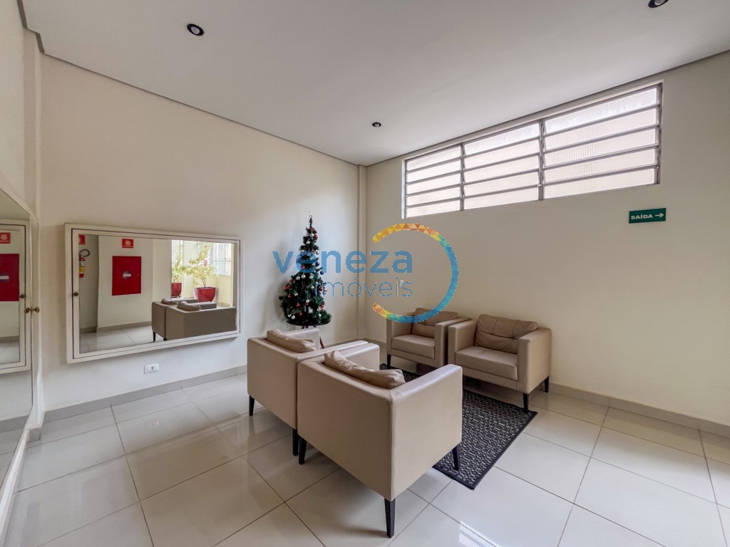 Apartamento à venda no bairro Centro de Londrina com 48.59m<sup>2</sup> útil, 1 quarto, 1 vaga de garagem