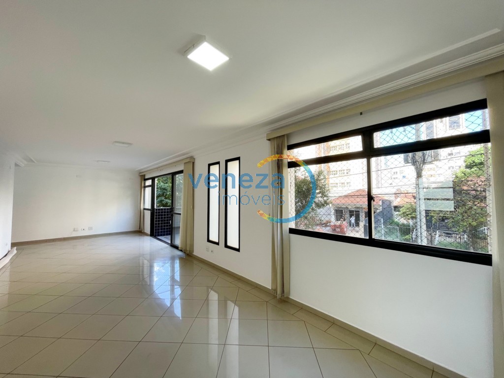 Apartamento para locação no bairro Centro de Londrina com 190.64m<sup>2</sup> útil, 5 quartos, 2 vagas de garagem