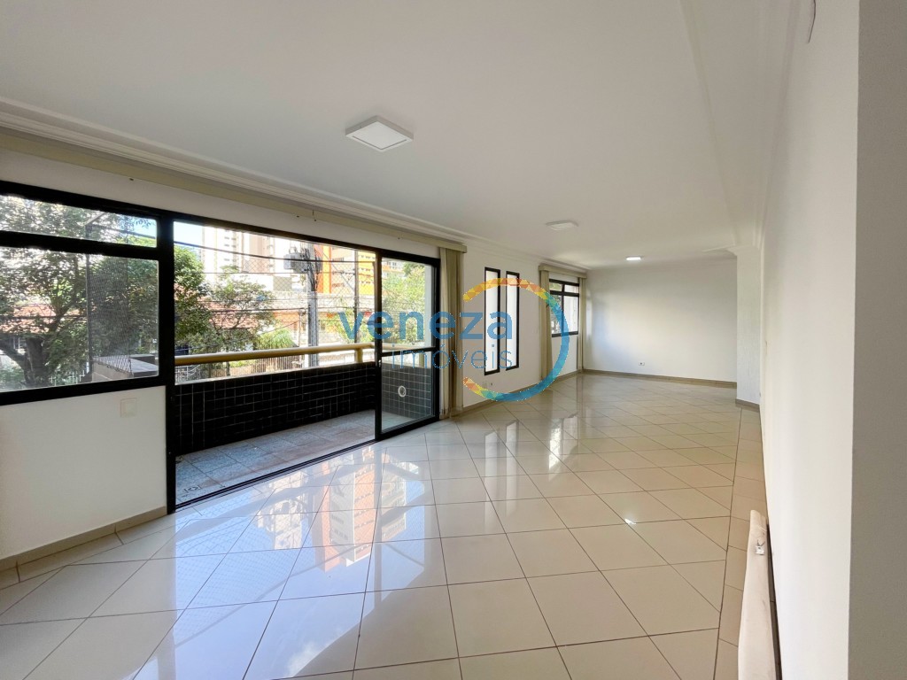 Apartamento para locação no bairro Centro de Londrina com 190.64m<sup>2</sup> útil, 5 quartos, 2 vagas de garagem