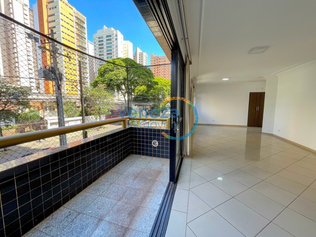 Apartamento para locação no bairro Centro de Londrina com 190.64m<sup>2</sup> útil, 5 quartos, 2 vagas de garagem