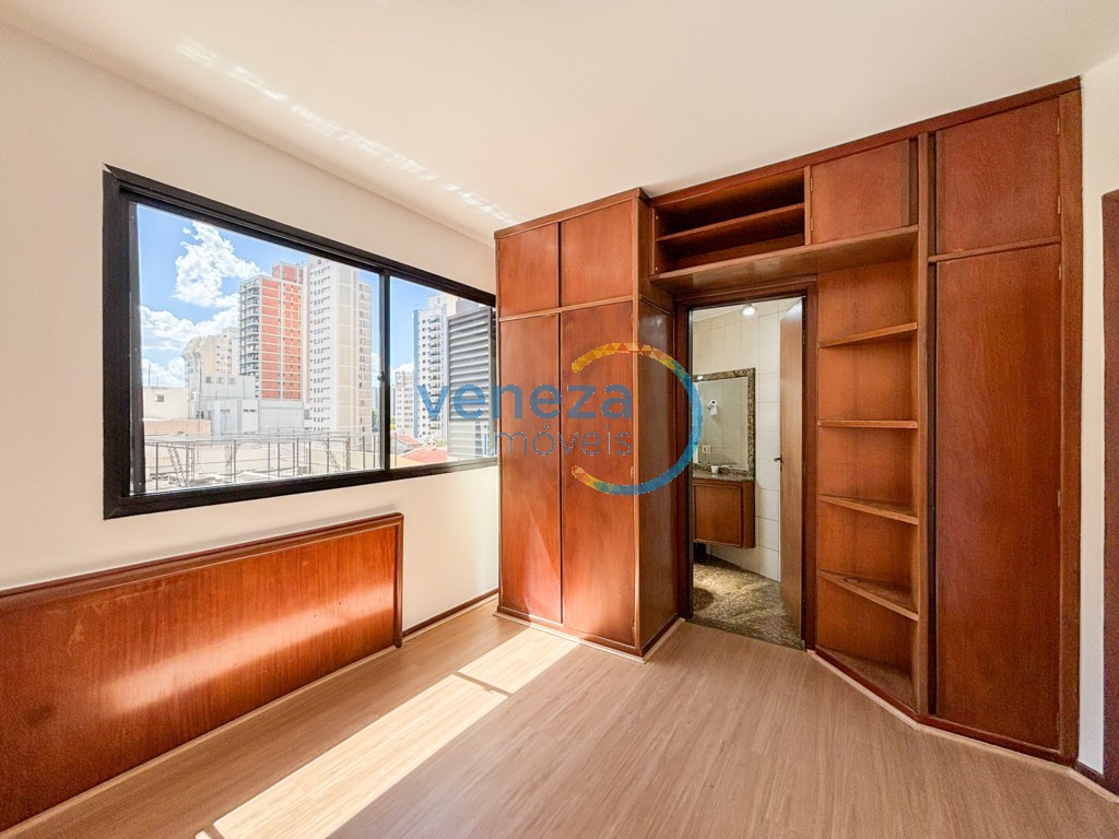 Apartamento para locação no bairro Centro de Londrina com 190.64m<sup>2</sup> útil, 5 quartos, 2 vagas de garagem