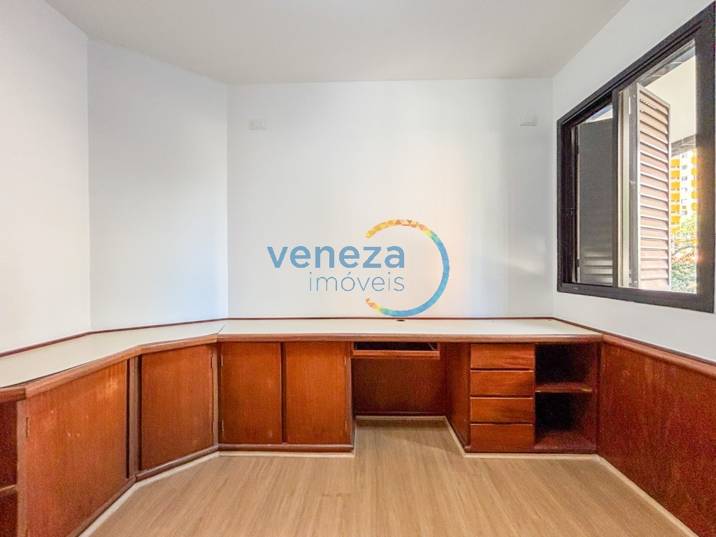Apartamento para locação no bairro Centro de Londrina com 190.64m<sup>2</sup> útil, 5 quartos, 2 vagas de garagem