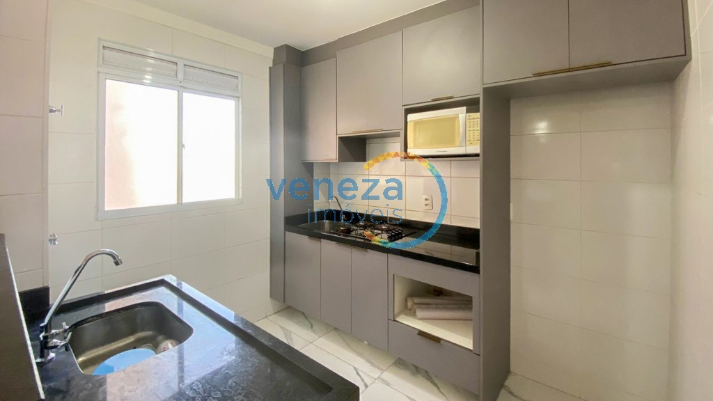 Apartamento à venda no bairro Acquaville de Londrina com 43.4m<sup>2</sup> útil, 2 quartos, 1 vaga de garagem