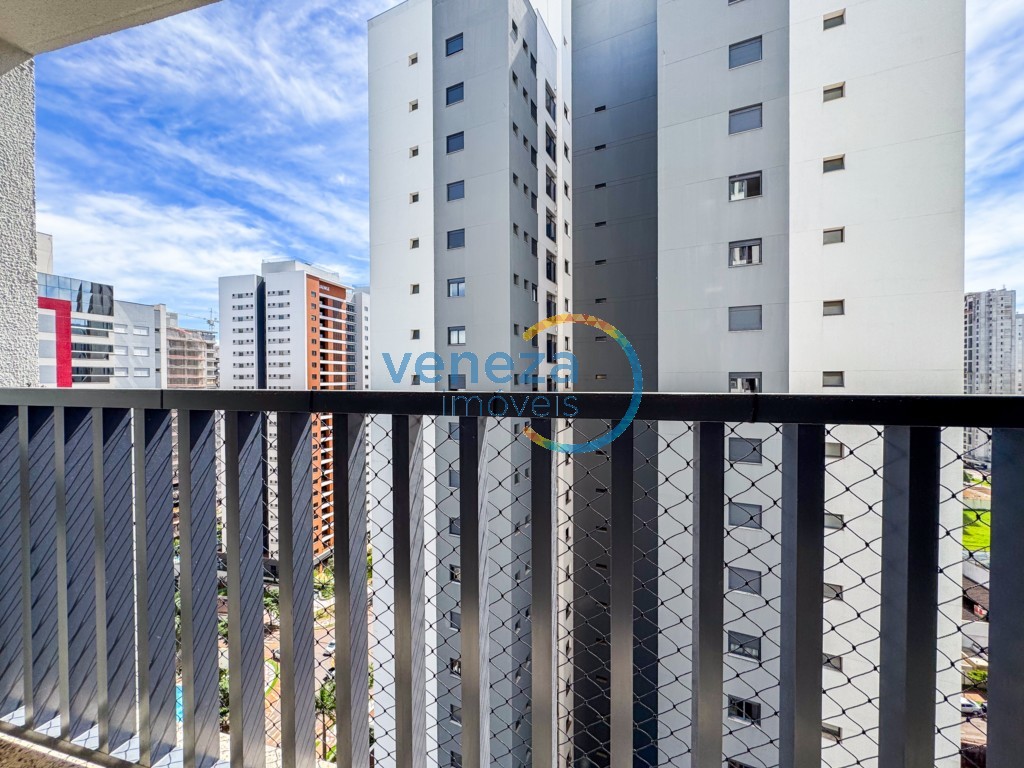 Apartamento para locação no bairro Gleba Palhano de Londrina com 45m<sup>2</sup> útil, 1 quarto, 1 vaga de garagem