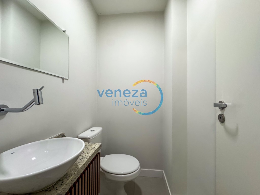 Apartamento para locação no bairro Gleba Palhano de Londrina com 45m<sup>2</sup> útil, 1 quarto, 1 vaga de garagem