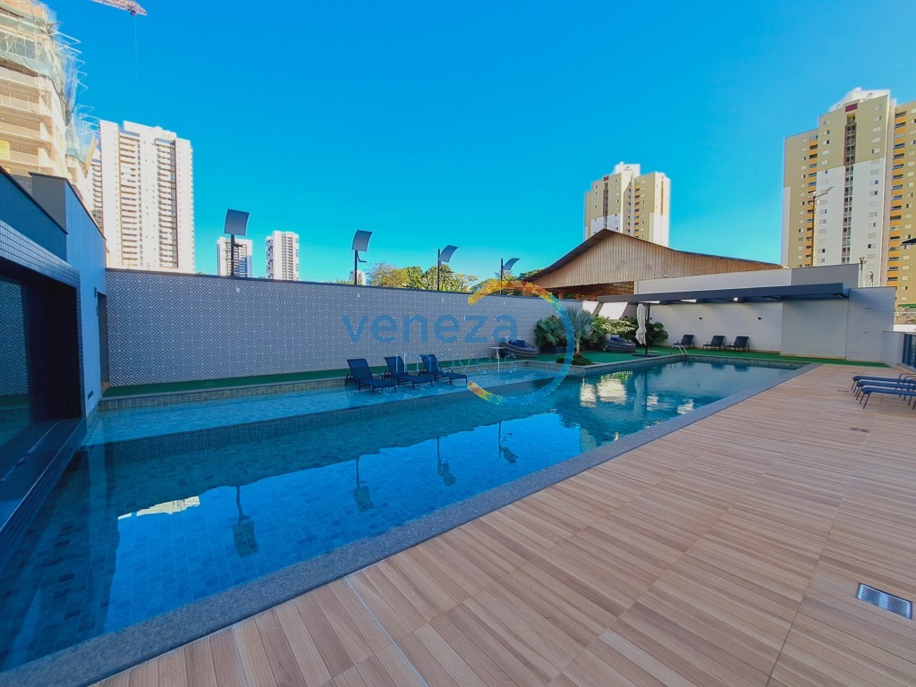 Apartamento para locação no bairro Gleba Palhano de Londrina com 45m<sup>2</sup> útil, 1 quarto, 1 vaga de garagem