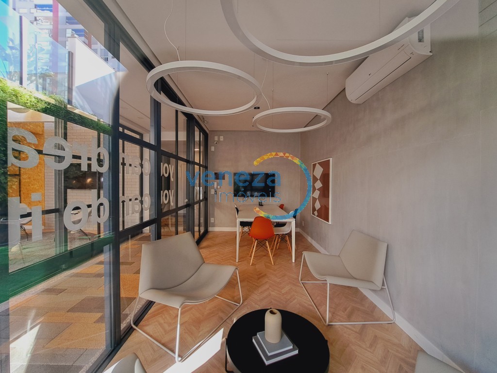 Apartamento para locação no bairro Gleba Palhano de Londrina com 45m<sup>2</sup> útil, 1 quarto, 1 vaga de garagem