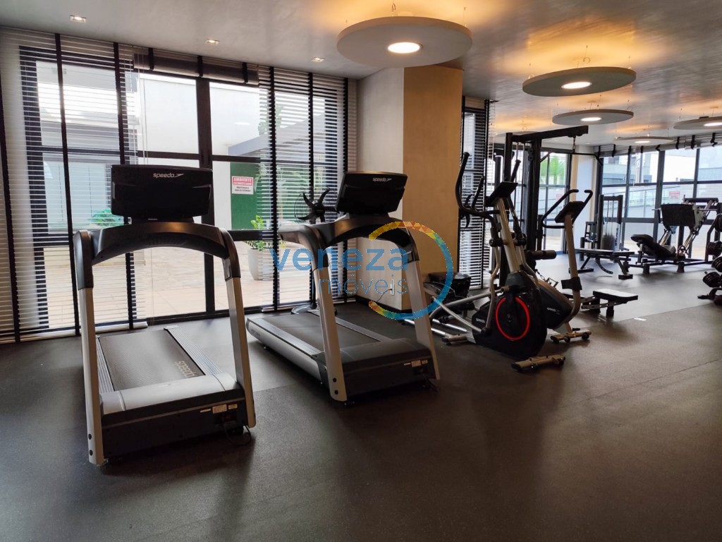 Apartamento para locação no bairro Gleba Palhano de Londrina com 45m<sup>2</sup> útil, 1 quarto, 1 vaga de garagem