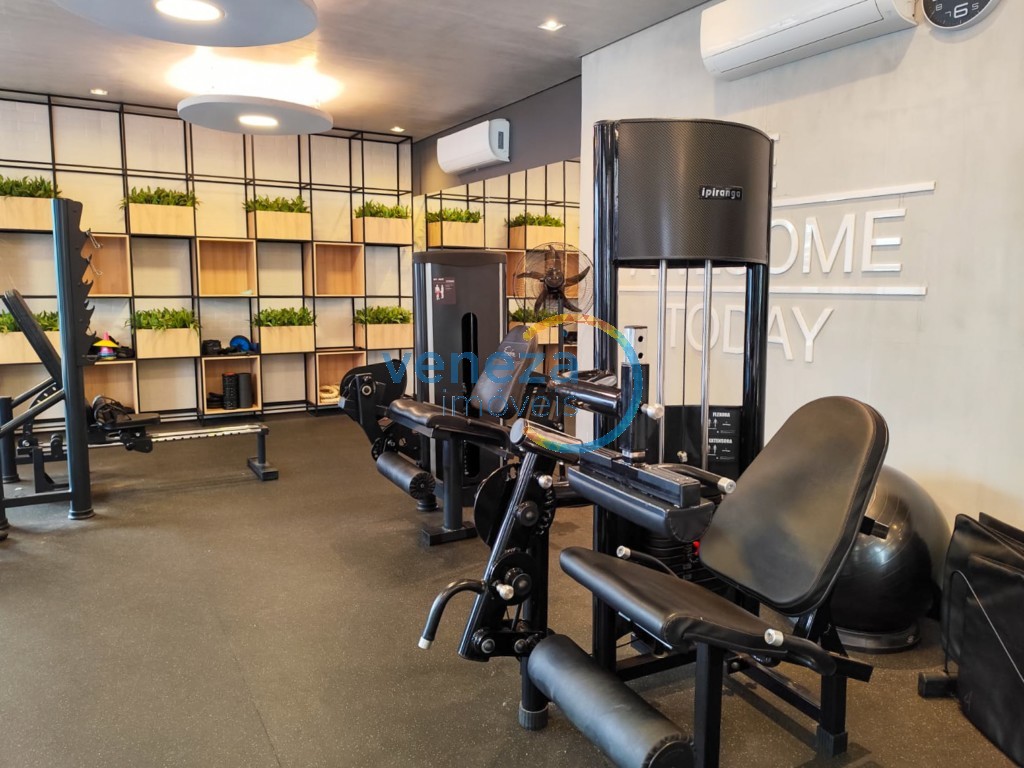 Apartamento para locação no bairro Gleba Palhano de Londrina com 45m<sup>2</sup> útil, 1 quarto, 1 vaga de garagem