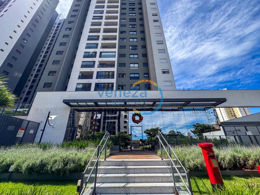 Apartamento para locação no bairro Gleba Palhano de Londrina com 45m<sup>2</sup> útil, 1 quarto, 1 vaga de garagem