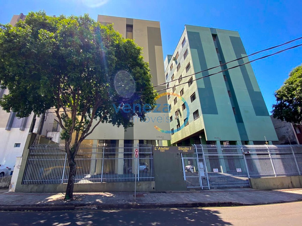 Apartamento para locação no bairro Centro de Londrina com 27.84m<sup>2</sup> útil, 1 quarto