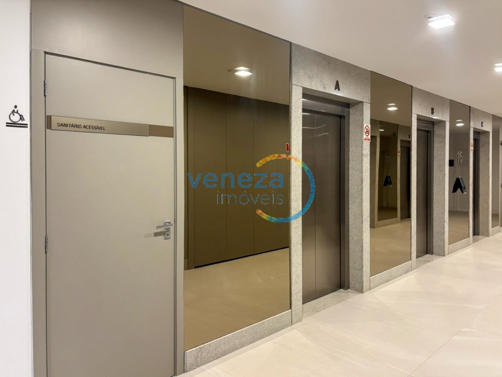 Sala para locação no bairro Gleba Palhano de Londrina com 70m<sup>2</sup> útil, 1 vaga de garagem