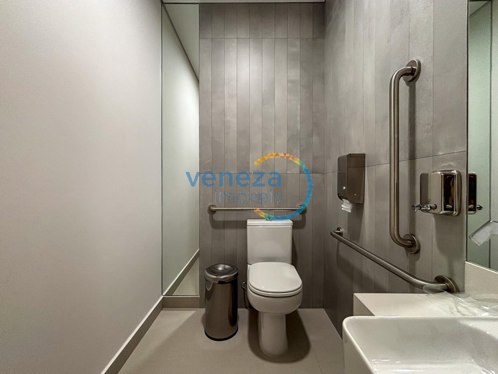 Sala para locação no bairro Gleba Palhano de Londrina com 70m<sup>2</sup> útil, 1 vaga de garagem