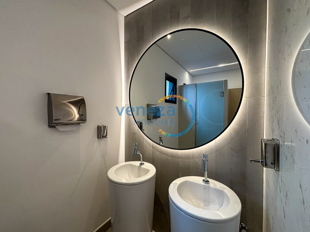 Sala para locação no bairro Gleba Palhano de Londrina com 70m<sup>2</sup> útil, 1 vaga de garagem