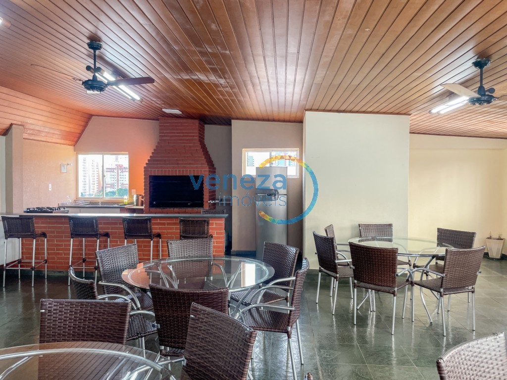 Apartamento para locação no bairro Centro de Londrina com 76m<sup>2</sup> útil, 3 quartos, 1 vaga de garagem