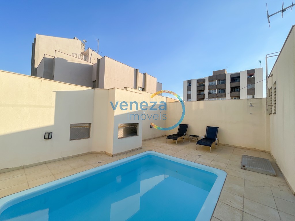 Apartamento para locação no bairro Centro de Londrina com 76m<sup>2</sup> útil, 3 quartos, 1 vaga de garagem