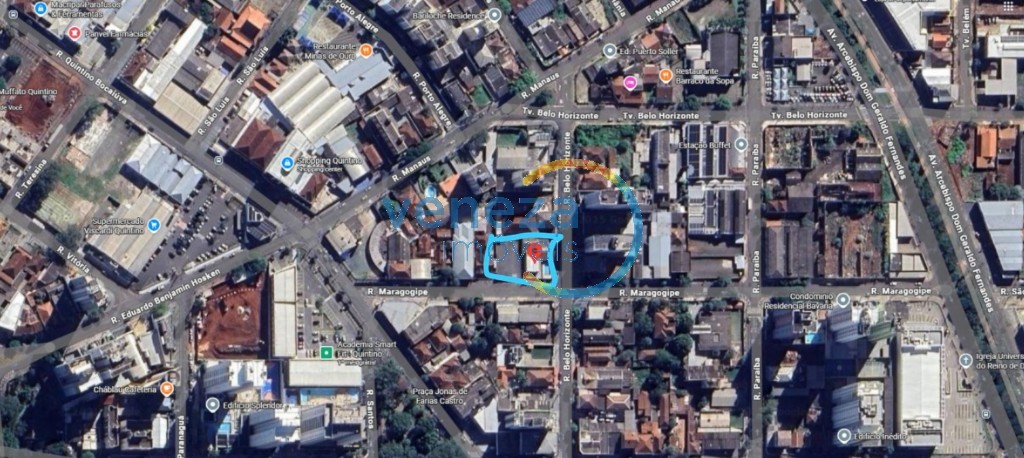 Terreno à venda no bairro Centro de Londrina com 1200m<sup>2</sup> total
