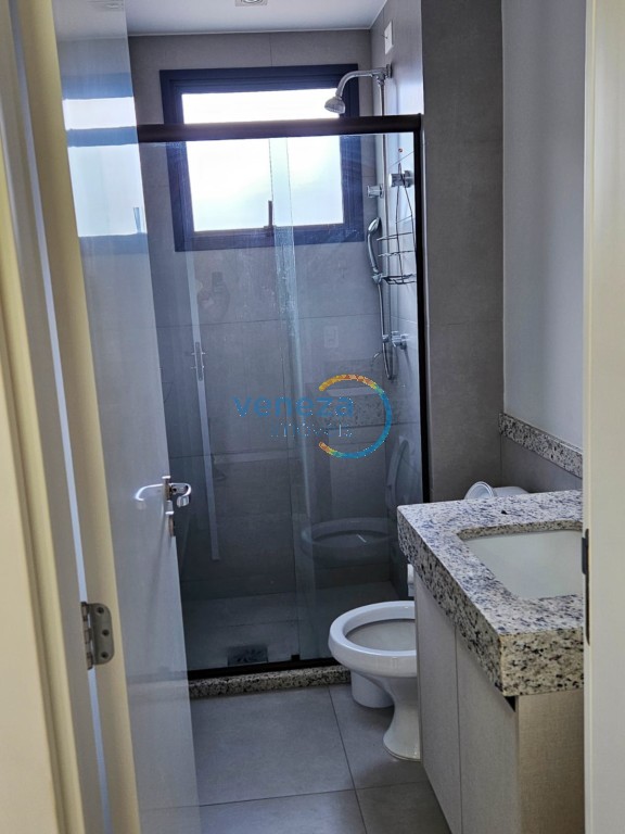 Apartamento para locação no bairro Gleba Palhano de Londrina com 62.56m<sup>2</sup> útil, 2 quartos, 1 vaga de garagem