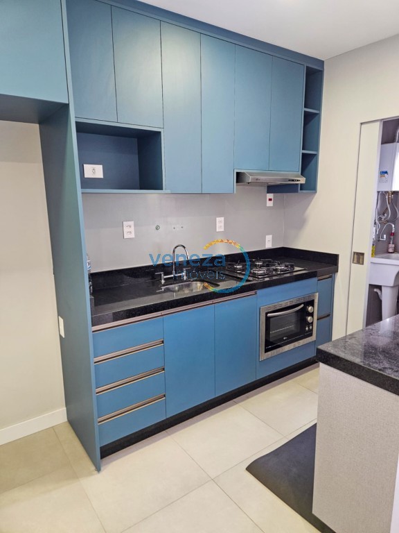 Apartamento para locação no bairro Gleba Palhano de Londrina com 62.56m<sup>2</sup> útil, 2 quartos, 1 vaga de garagem