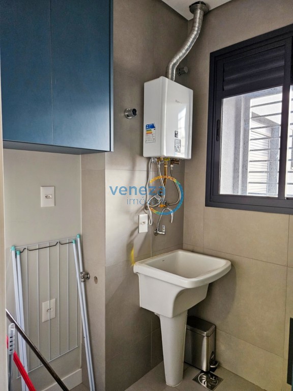 Apartamento para locação no bairro Gleba Palhano de Londrina com 62.56m<sup>2</sup> útil, 2 quartos, 1 vaga de garagem