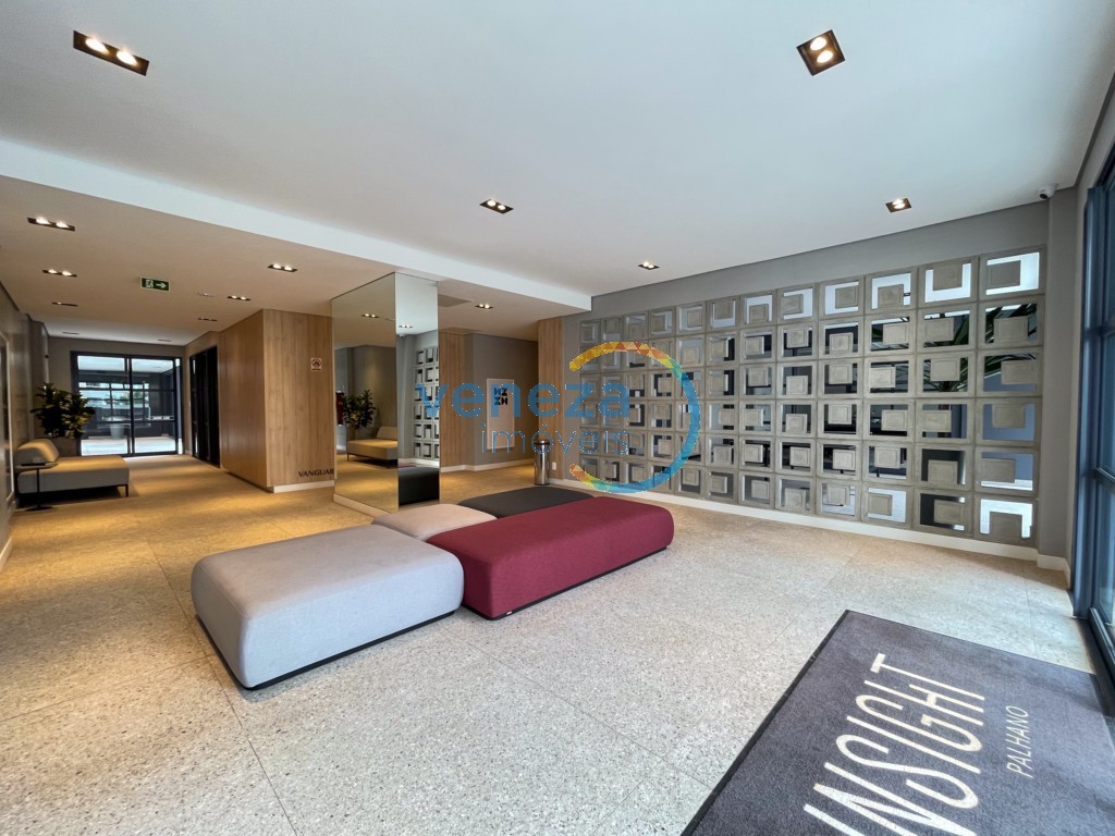 Apartamento para locação no bairro Gleba Palhano de Londrina com 62.56m<sup>2</sup> útil, 2 quartos, 1 vaga de garagem