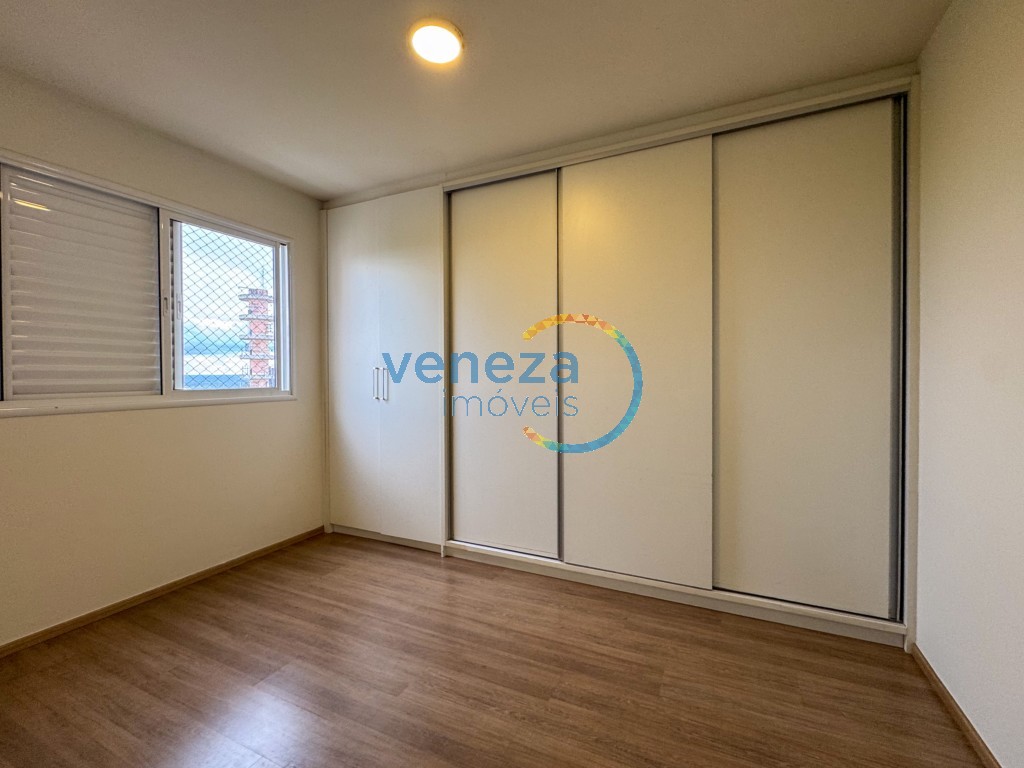 Apartamento para locação no bairro Gleba Palhano de Londrina com 78m<sup>2</sup> útil, 3 quartos, 2 vagas de garagem